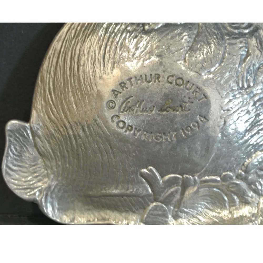 Silver Rabbit Family Sculpture - Picture 5 of 5